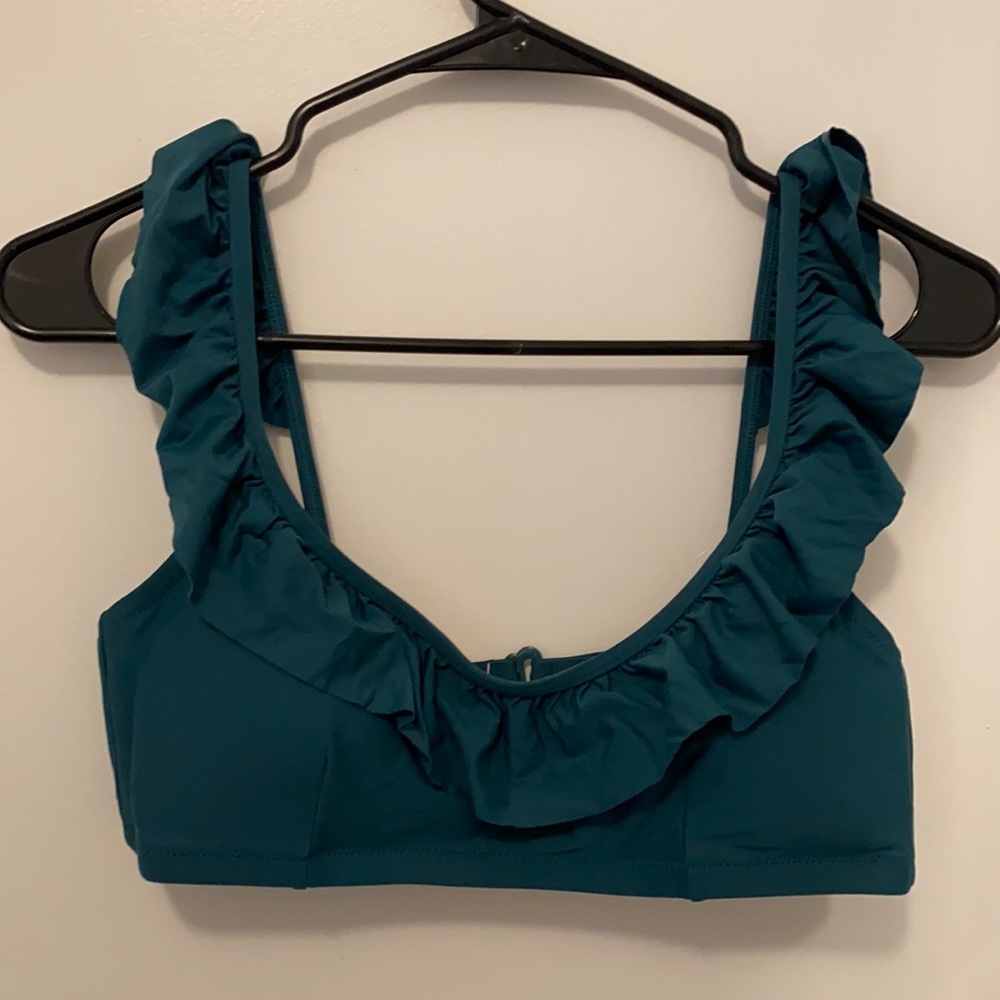 Jcrew Ruffle Strap Bathing Suit Top